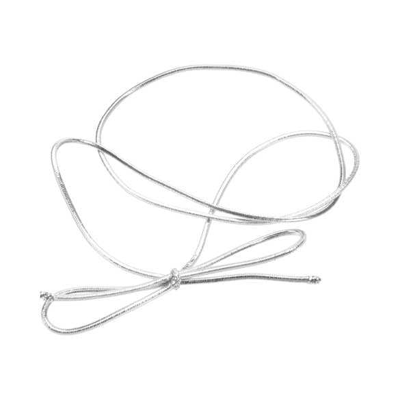 Dekogummi Metallisch Silber - 40.5cm (50 Stück) [16MS]