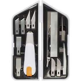 Fiskars Messer-, Meißel- und Säge-Set, L 15 cm, B 3 cm, 1 Set [HOB-1024385]