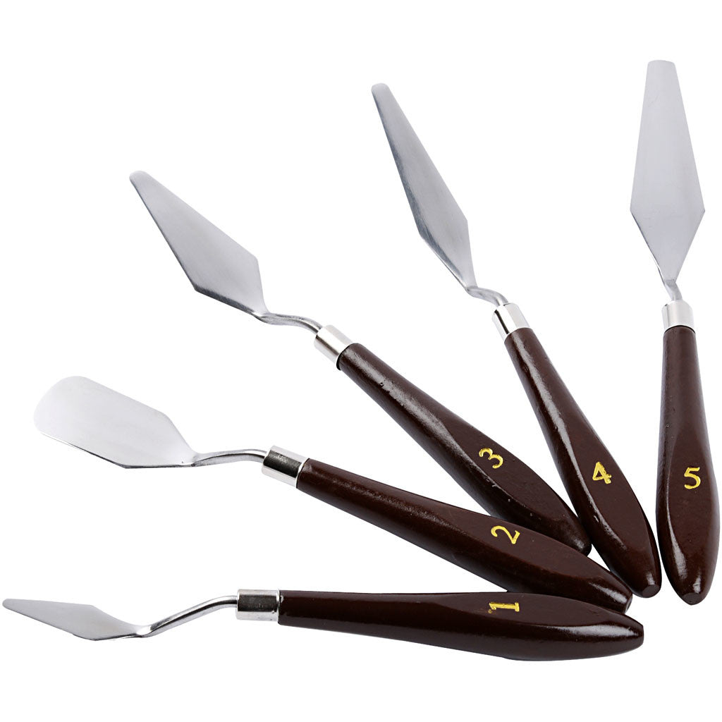 Palettmesser - Set , L 17-23 cm, B 1,5-2,5 cm, 5 Stk/ 1 Pck [HOB-10314]