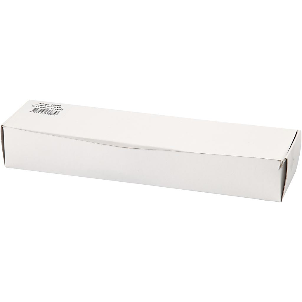 Lackierpinsel - Sortiment, Nr. 10+16+25+35+50, L 18,5-21,5 cm, B 13-50 mm, Flach, 10 Stk/ 1 Pck [HOB-10488]