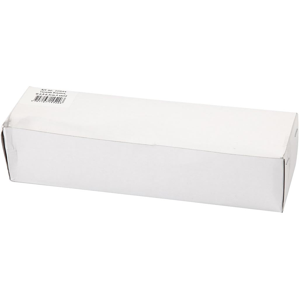 Lackierpinsel, L 19,5-21 cm, B 25-63 mm, Flach, 4 Stk/ 1 Pck [HOB-10544]