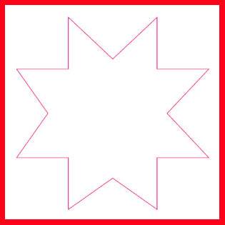 Stanzer-Set, Stern, grafisch, Größe 25+50+75 mm, 3 Stk/ 1 Pck [HOB-112781]