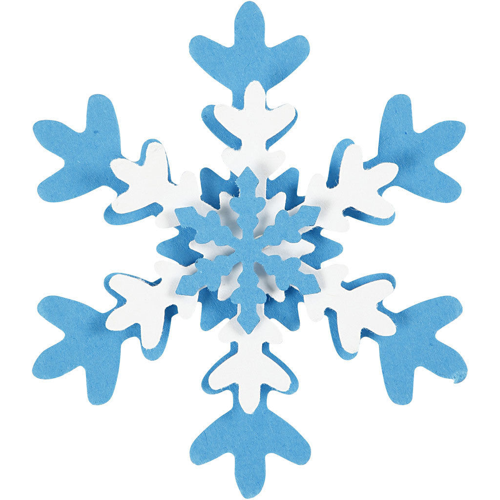 Stanzer-Set, Schneeflocke, Größe 25+49+75 mm, 3 Stk/ 1 Pck [HOB-112960]