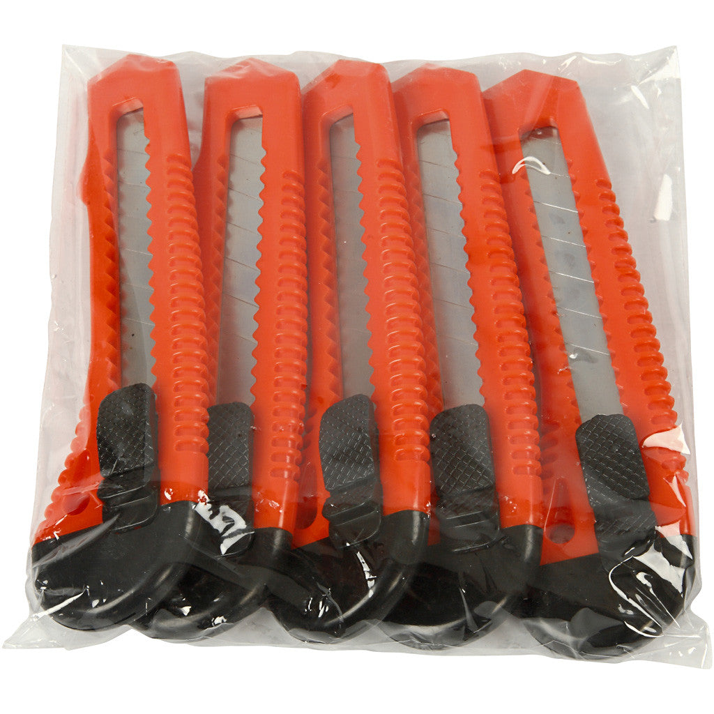 Cuttermesser, groß, B 18 mm, 5 Stk/ 1 Pck [HOB-11607]