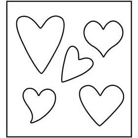 Stanzformen, Herzen, Größe 14x15,25 cm, Dicke 15 mm, 1 Stk [HOB-117493]