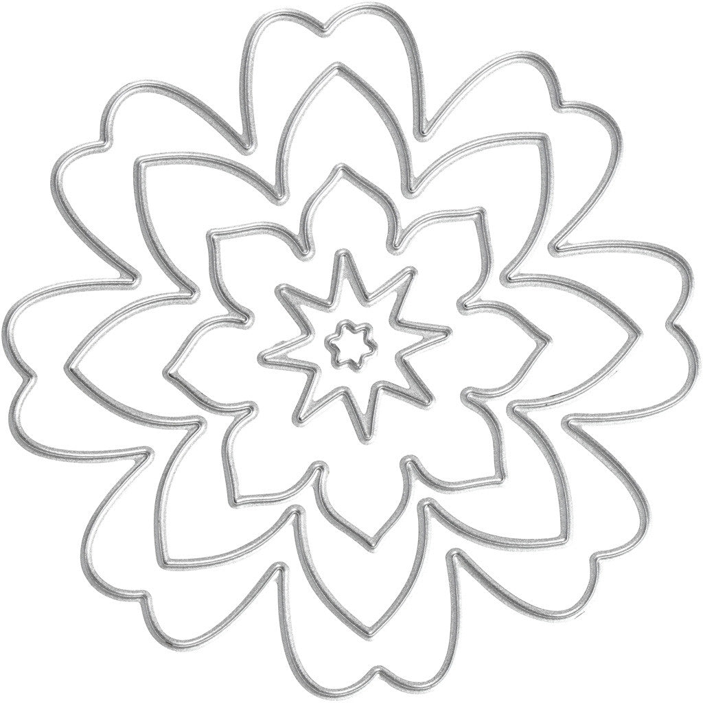 Stanzschablone, Blüten, D 0,5-8 cm, 1 Stk [HOB-11781]