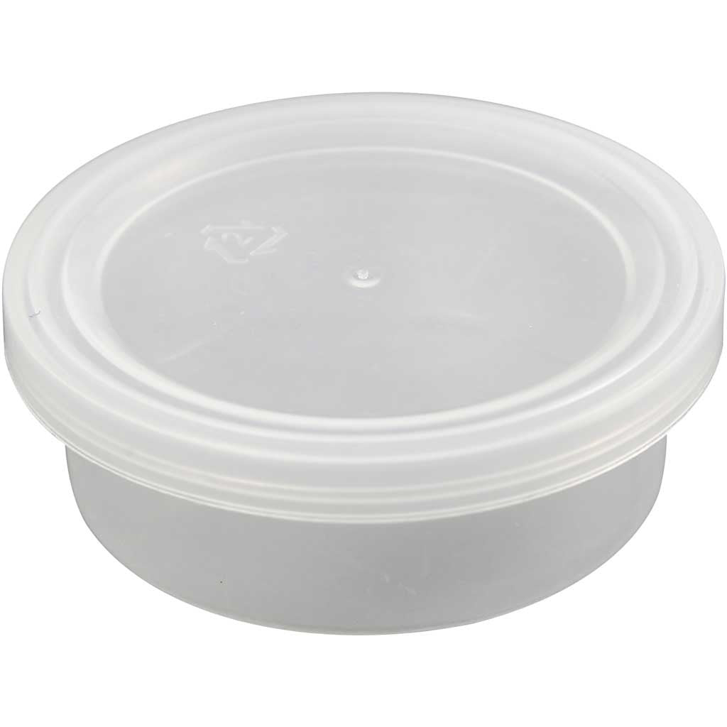Plastikdose mit Deckel, H 24 mm, D 68 mm, 45 ml, 20 Stk/ 1 Pck [HOB-13171]