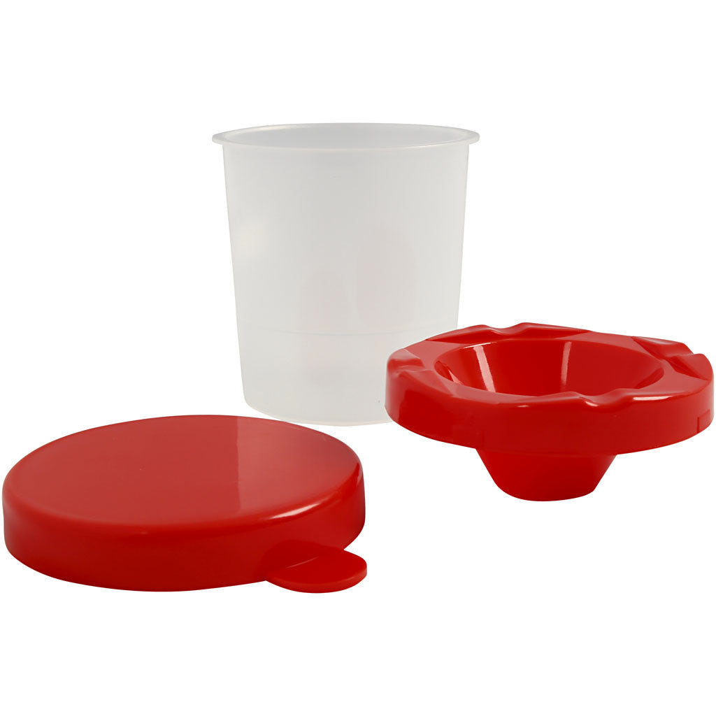 Auslaufsicherer Pinselbecher, H 8,5 cm, D 8 cm, 250 ml, 1 Stk [HOB-131760]