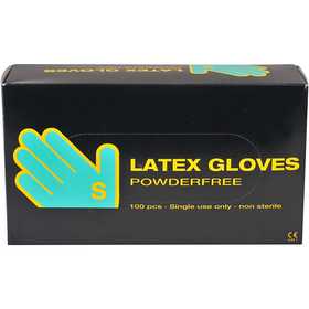 Latex-Handschuhe, Größe small, 100 Stk/ 1 Pck [HOB-13222]