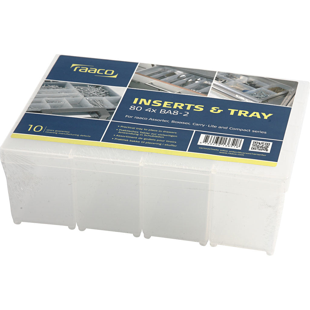 Einsetz-Box, Nr. BA8-2, H 80 mm, Größe 157x55 mm, 4 Stk/ 1 Pck [HOB-13412]