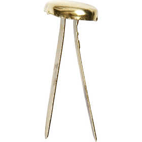 Verschlussklammer, L 20 mm, Gold, 70 Stk/ 1 Pck [HOB-14207]