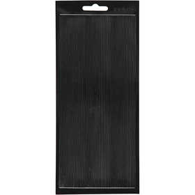Sticker, Bordüren, Blatt 10x23 cm, Schwarz, 1 Bl. [HOB-170050]