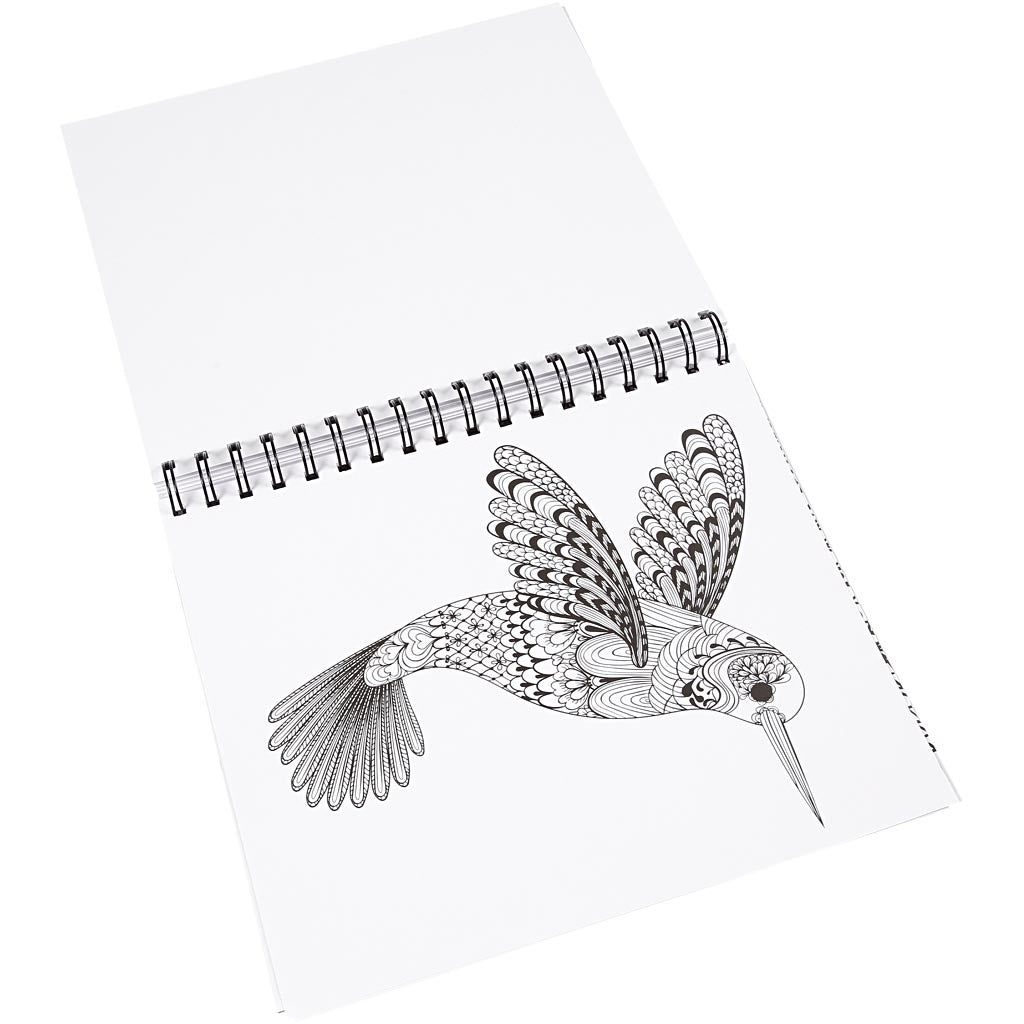 Antistress-Malbuch, Natur, Größe 19,5x23 cm, Anzahl der Seiten 64, 1 Stk [HOB-19262]