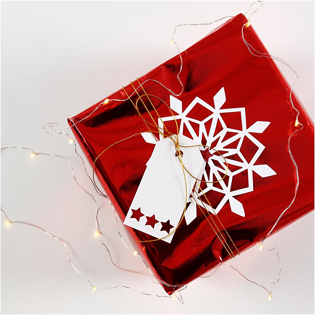 Geschenkpapier, B 50 cm, 65 g, Rot, 4 m/ 1 Rolle [HOB-199880]