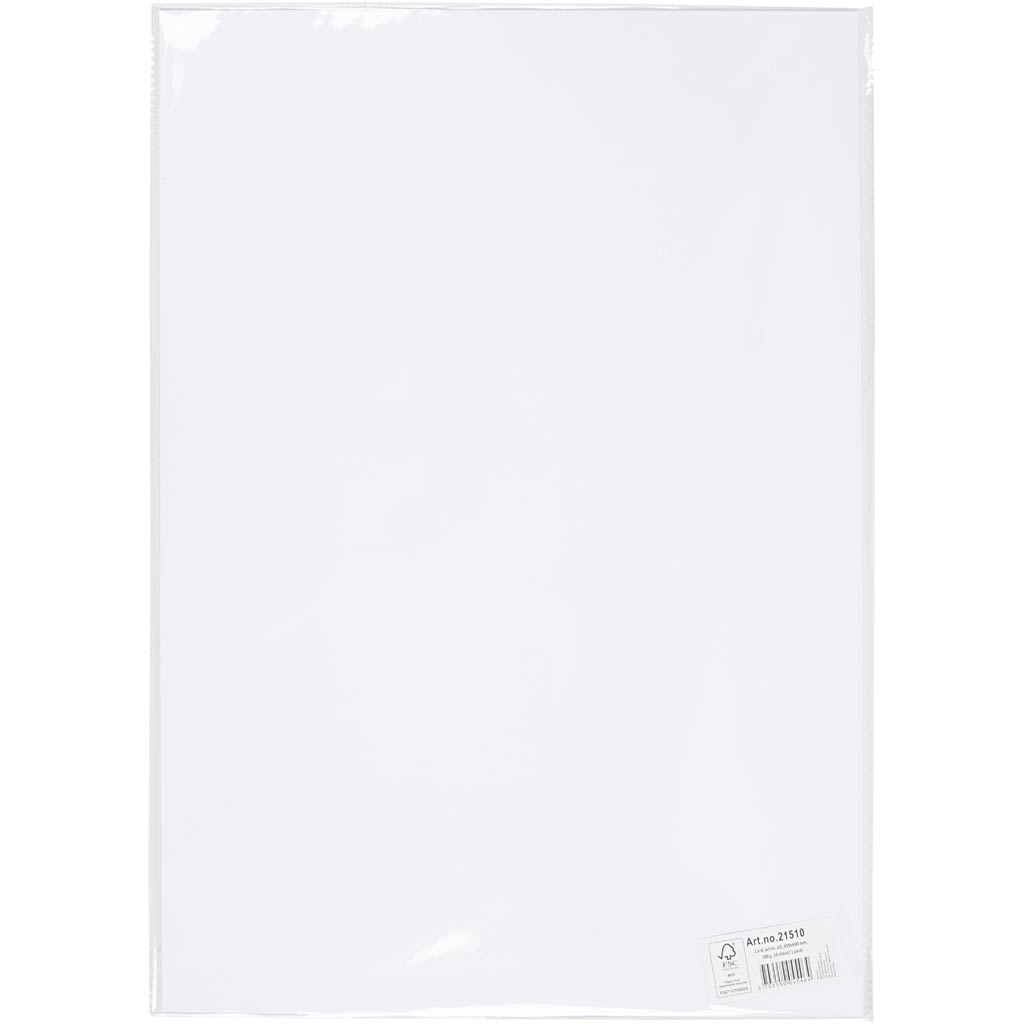 Karton, farbig, A2, Blatt 420x594 mm, 180 g, Weiß, 10 Bl./ 1 Pck [HOB-21510]