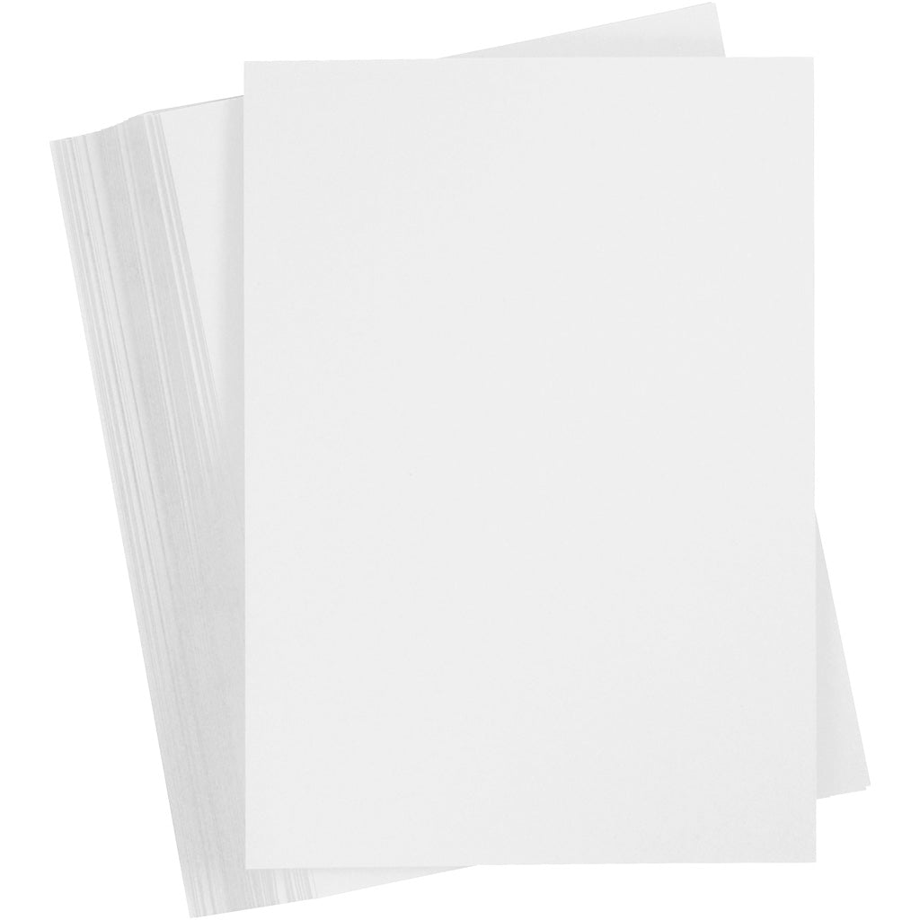 Karton, A5 148x210 mm,  250 g, Weiß, 100Bl. [HOB21660]