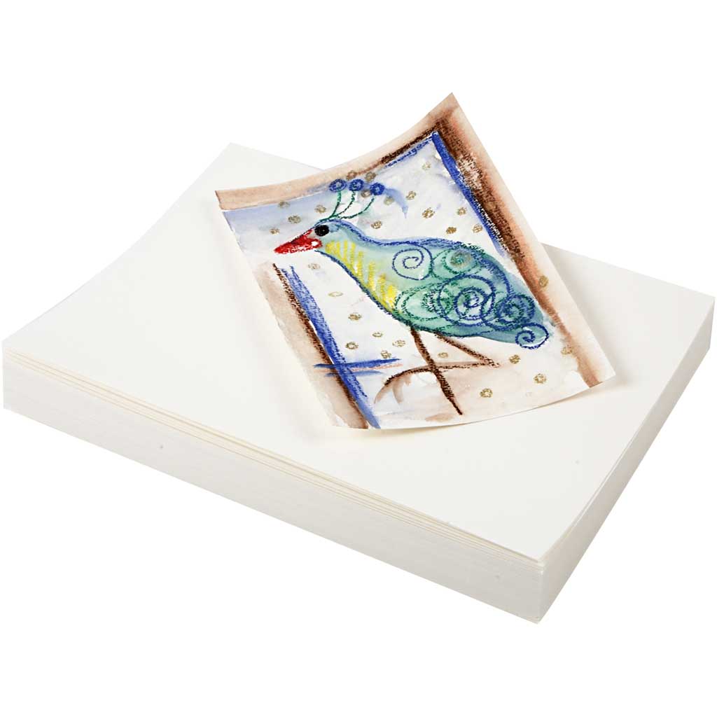 Aquarellpapier, A5, Blatt 148x210 mm, 200 g, Weiß, 100 Bl./ 1 Pck [HOB-22401]