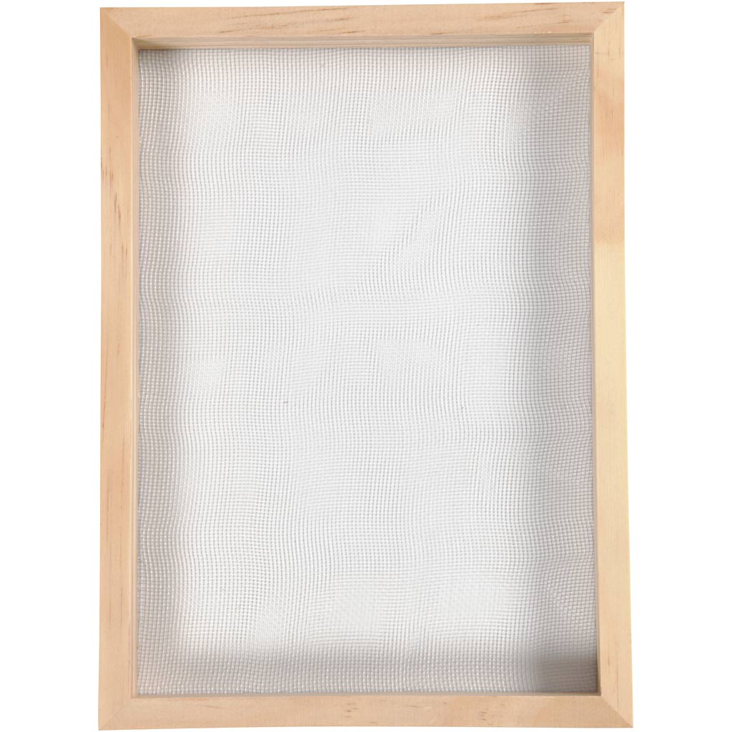 Rahmenform zum Papierschöpfen, A5, Größe 23x17x2cm cm, 20 mesh, 1 Stk [HOB-22797]