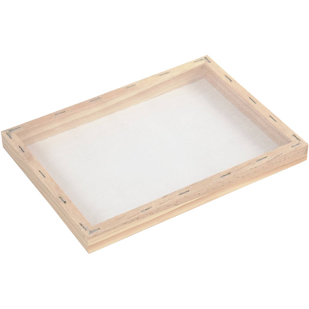 Rahmenform zum Papierschöpfen, A5, Größe 23x17x2cm cm, 20 mesh, 1 Stk [HOB-22797]