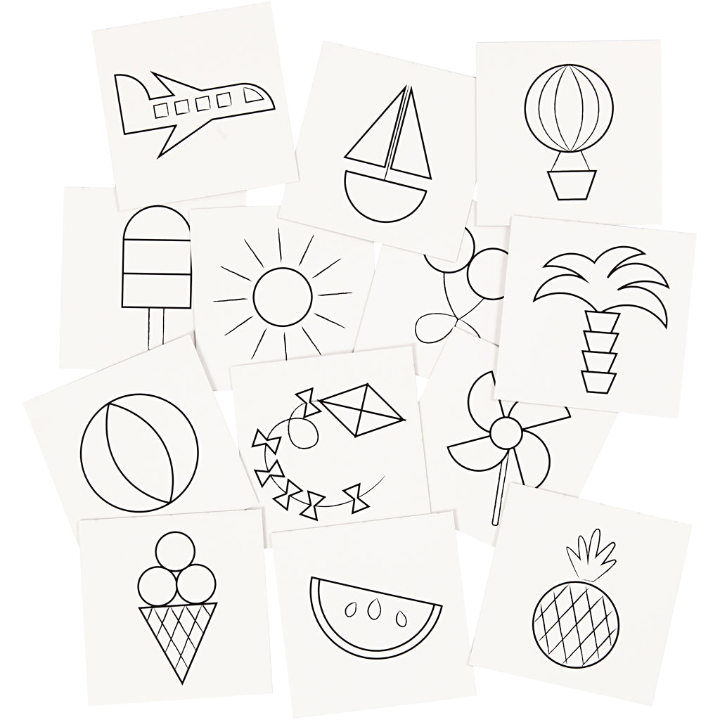 Memory Game, size 7x7 cm, 400 g, white