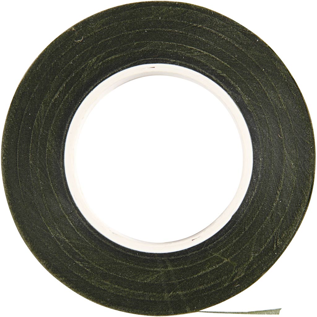 Florales Klebeband, B 12 mm, Dunkelgrün, 27 m/ 1 Rolle [HOB-25207]