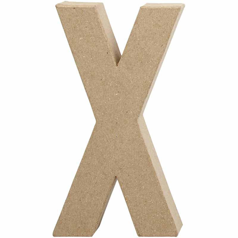 Letter, X, H: 20,2 cm, W: 10,5 cm, thickness 2,5 cm