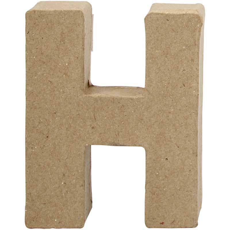 Letter, H, H: 10 cm, W: 7,6 cm, thickness 1,7 cm