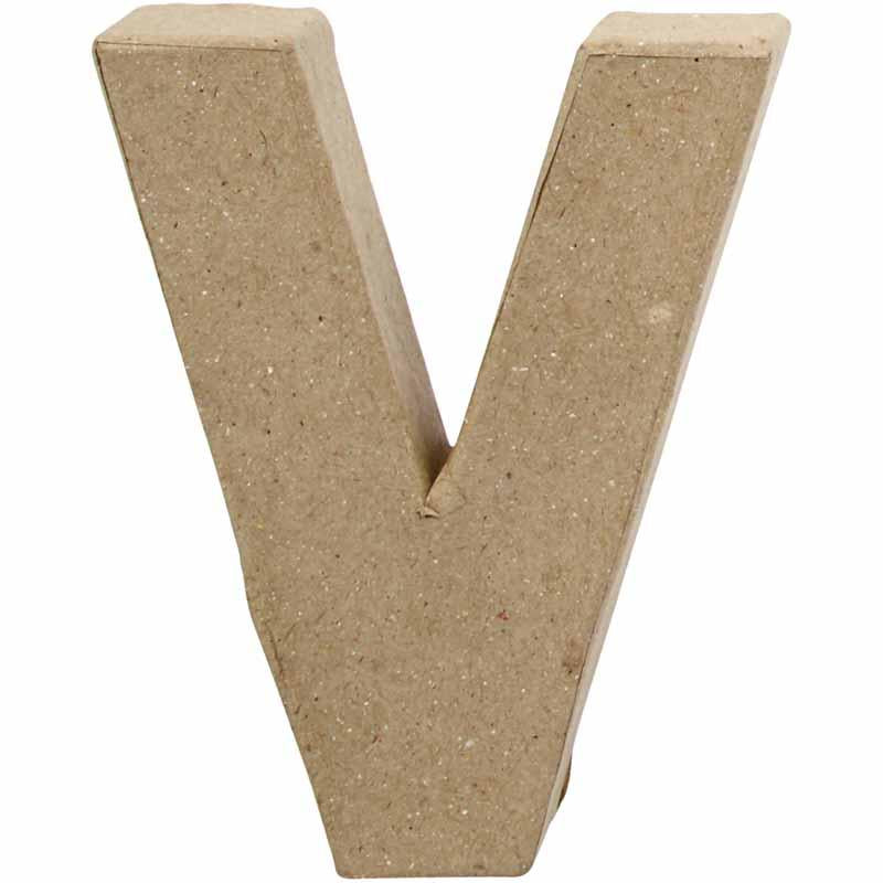 Letter, V, H: 10 cm, W: 8 cm, thickness 1,7 cm