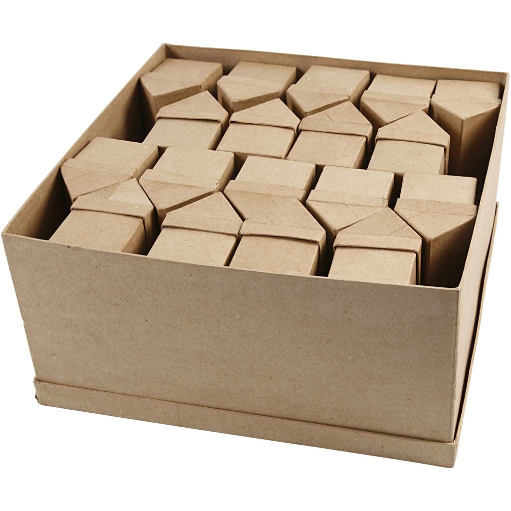 Häuser, H 10,5 cm, Größe 6x8,5 cm, 40 Stk/ 1 Pck [HOB-26799]