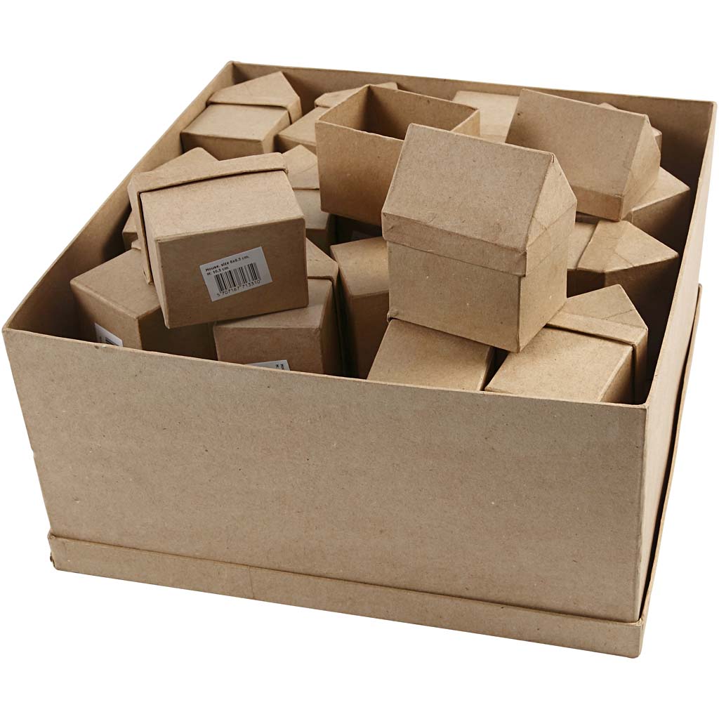 Häuser, H 10,5 cm, Größe 6x8,5 cm, 40 Stk/ 1 Pck [HOB-26799]