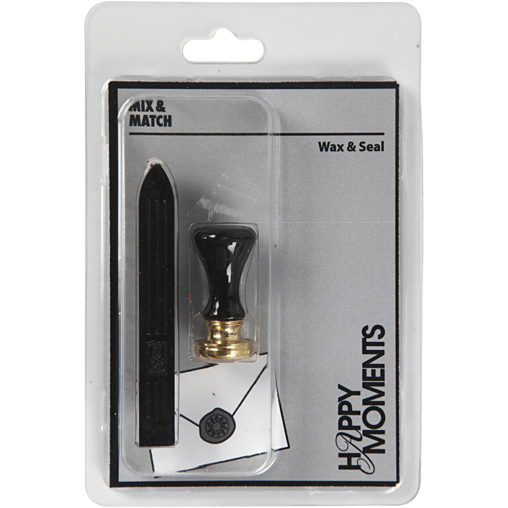 Lack & Siegel Starterset, D 17 mm, Schwarz, 1 Set [HOB-270284]