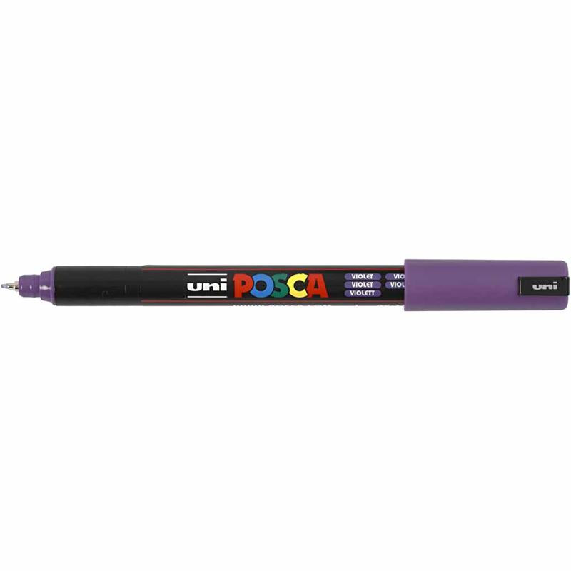 Posca Marker , Nr. PC-1MR, Strichstärke 0,7 mm, extrafein, Violett, 1 Stk [HOB-272055]