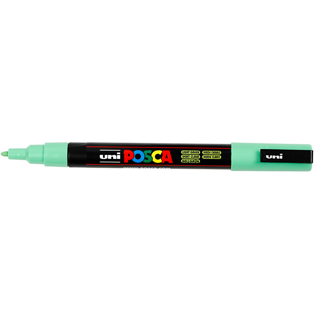 Posca Marker , Nr. PC-3M, Strichstärke 0,9-1,3 mm, fein, Hellgrün, 1 Stk [HOB-274033]