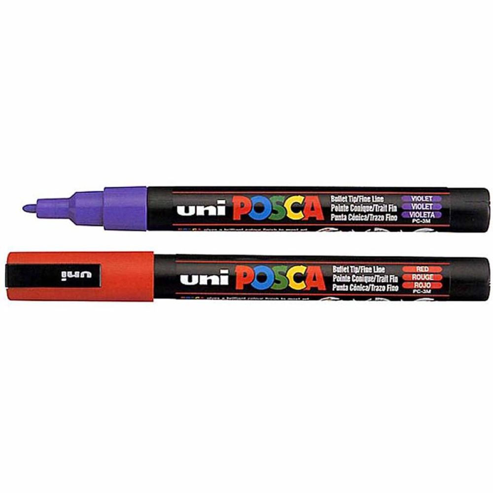 Posca Marker , Nr. PC-3M, Strichstärke 0,9-1,3 mm, fein, Violett, 1 Stk [HOB-274055]