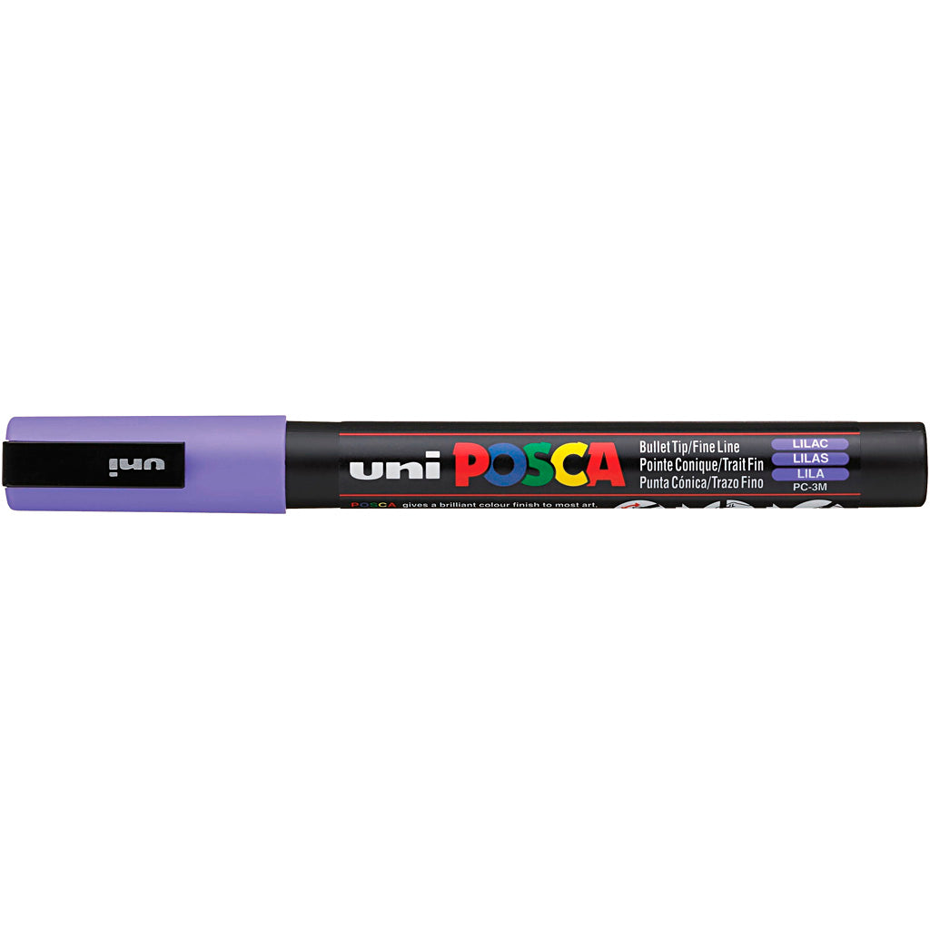 Posca Marker , Nr. PC-3M, Strichstärke 0,9-1,3 mm, fein, Flieder, 1 Stk [HOB-274058]