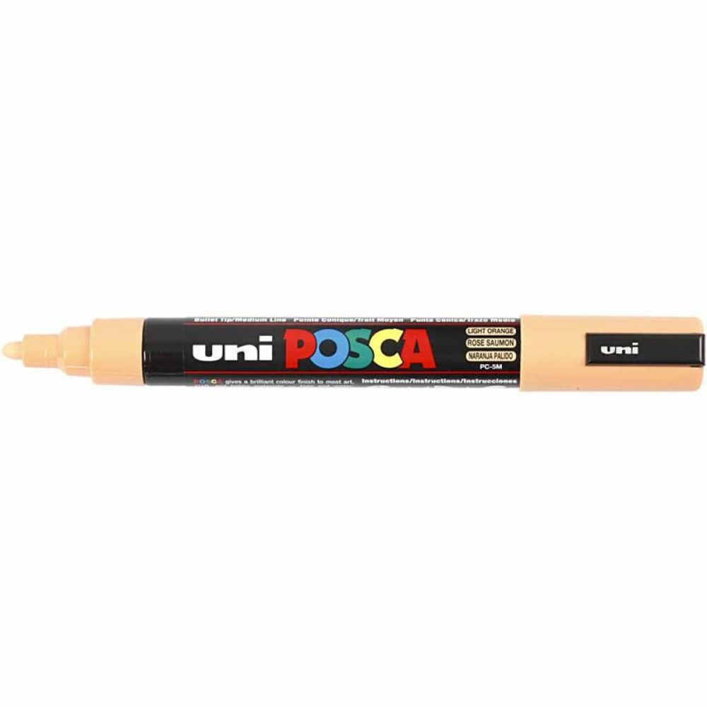 Posca Marker , Nr. PC-5M, Strichstärke 2,5 mm, Medium, Blassorange, 1 Stk [HOB-276030]
