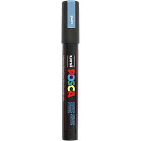 Posca Marker , Nr. PC-5M, Strichstärke 2,5 mm, Medium, Metallic-Blau, 1 Stk [HOB-276880]