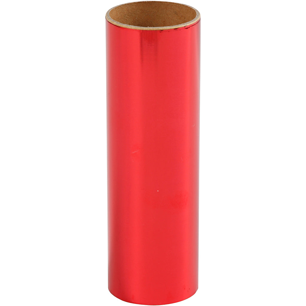 Deco Foil, W: 15,5 cm, thickness 0,02 mm, red, 50 cm/ 1 roll