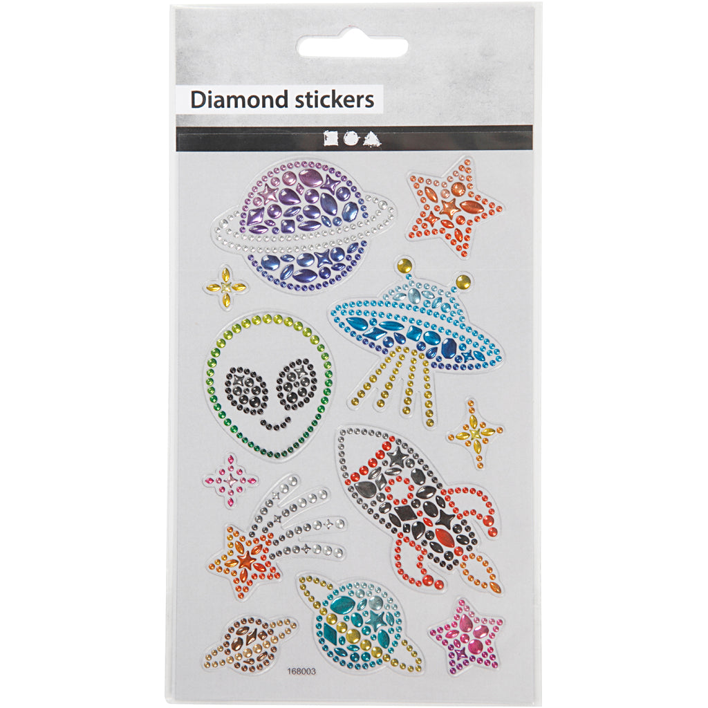 Diamant-Sticker, Im All, Blatt 10x16 cm, 1 Bl. [HOB-284037]