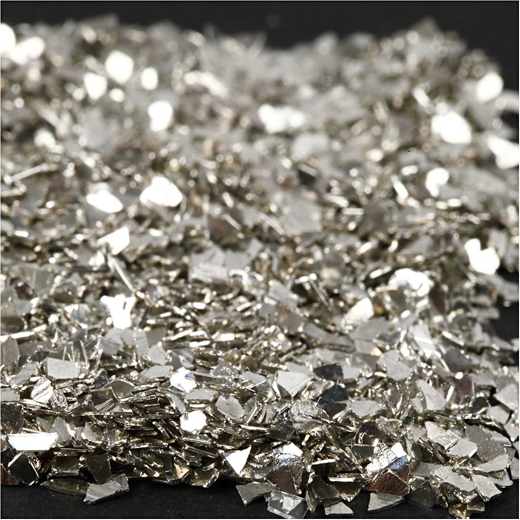 Glitter, Größe 1-3 mm, Silber, 30 g/ 1 Dose [HOB-28431]