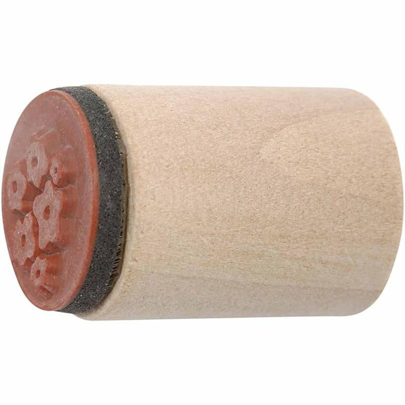 Deco Art-Stempel, Blumen- und Blätter, H 26 mm, D 20 mm, 15 Stk/ 1 Pck [HOB-28578]