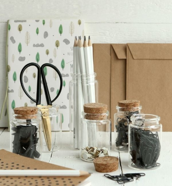 Stockzylinder mit Korken Ø4.5cm | H: 12.5cm (12 Stück) [IFS-29146]