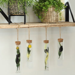 Reagenzgläser mit Kork und Kordel Ø3cm | H: 10cm (12 Stück) [IFS-29162]