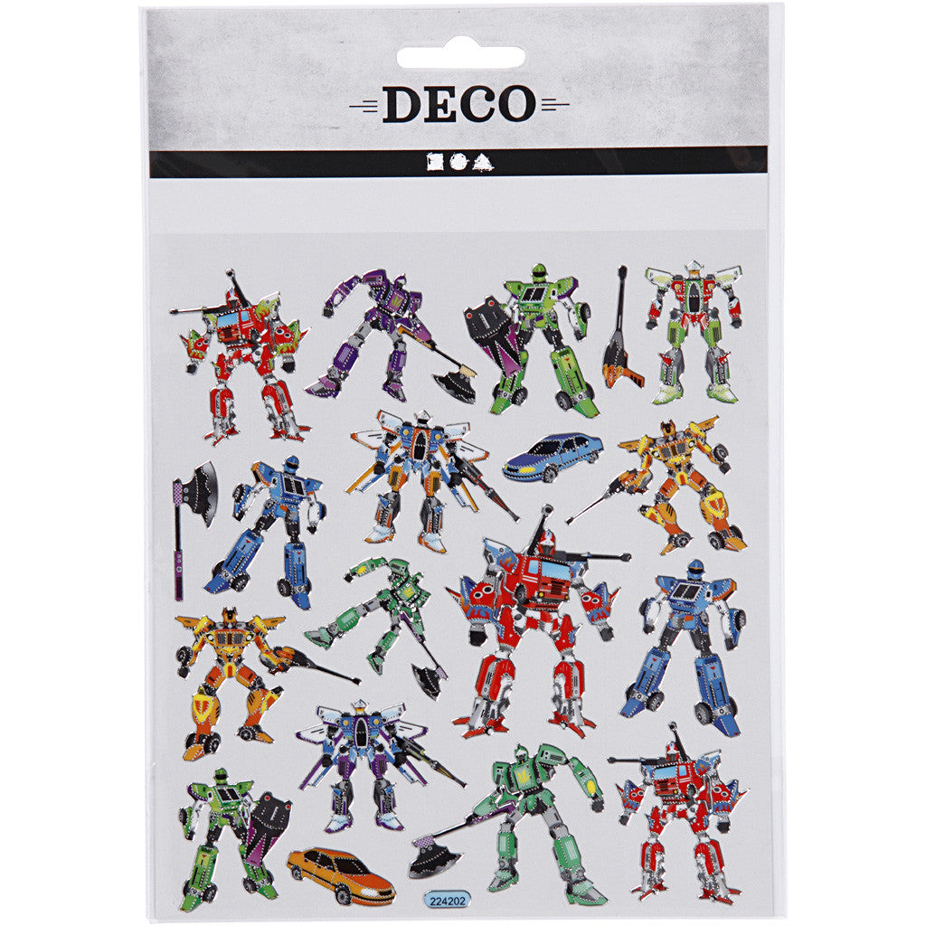 Sticker, Transformers, Blatt 15x16,5 cm, ca. 19 Stk, 1 Bl. [HOB-29178]