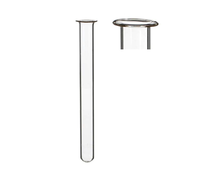 Glass Test tube 1.5cm diameter 10cm high, with ring (set of 12 pcs)