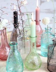 Blumenvasen Paris Ø7.5cm | H: 16cm Grün (12 Stück) [IFS-29725]