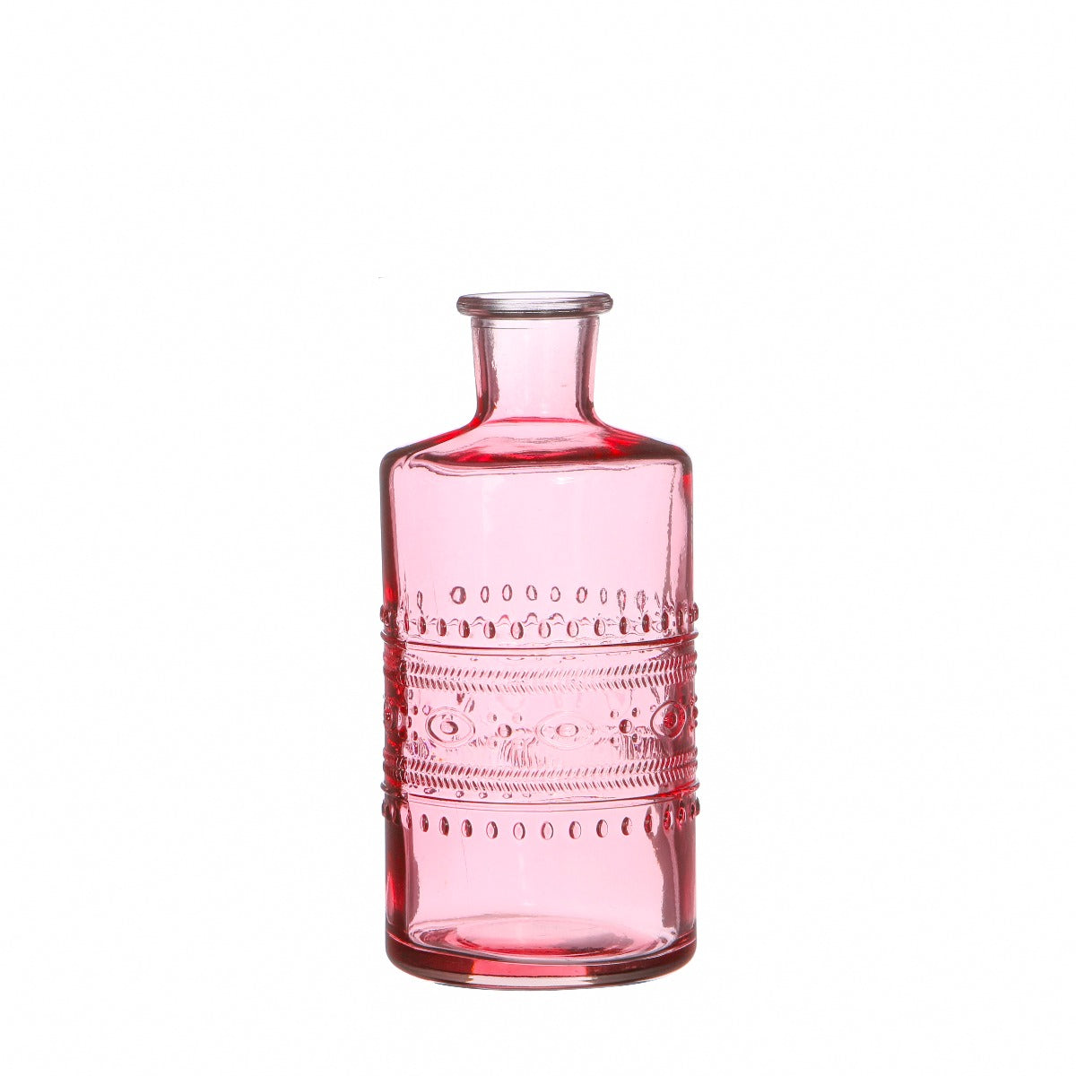 Flower vase Porto Ø7.5cm and 14.5cm high Pink (12 pcs.)