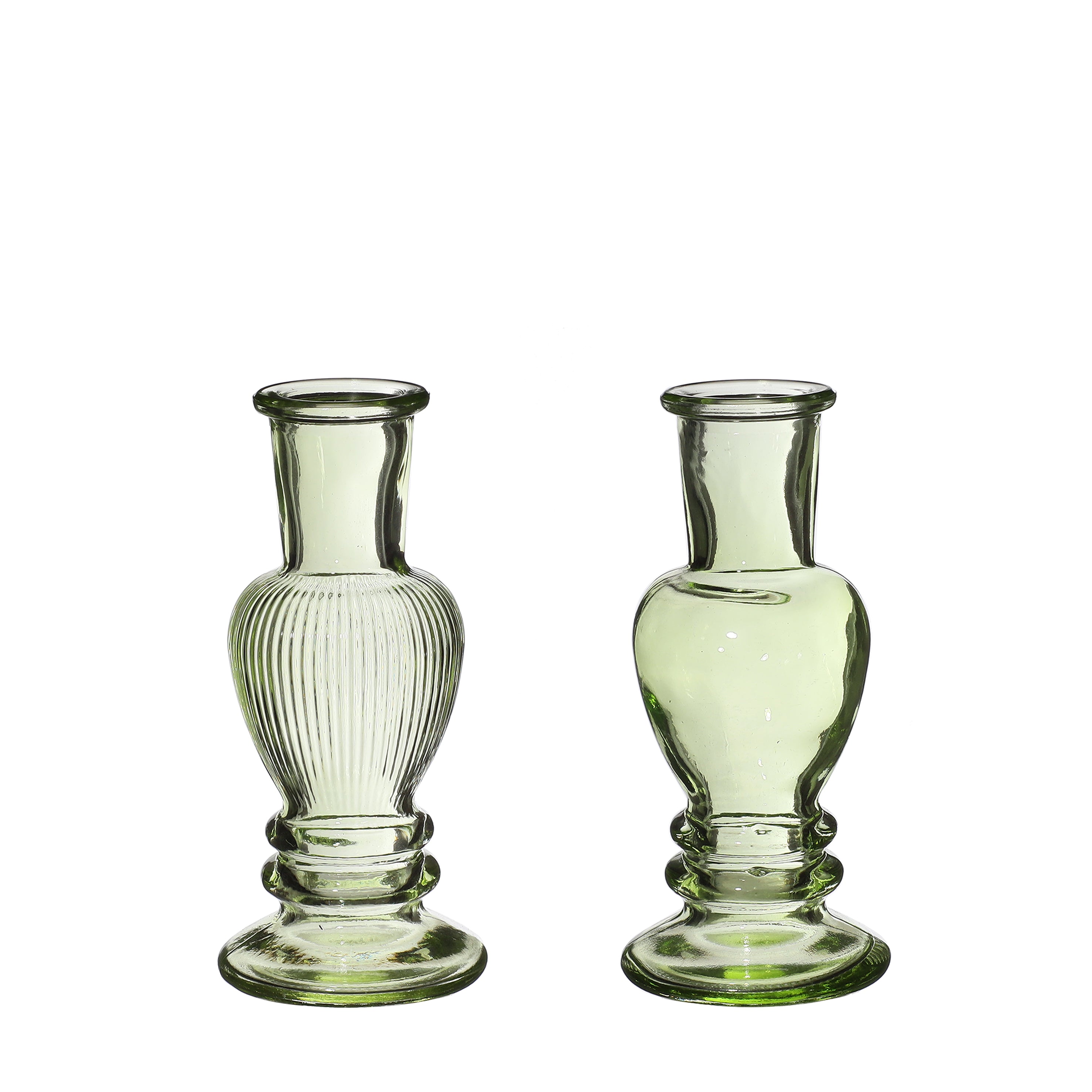 Vase Venice Green H: 11,3 x Ø5 cm (12 Pcs)