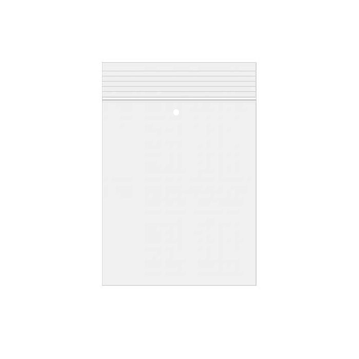 Druckverschlussbeutel Transparent mit Luftloch 18x23cm PE 50 Mikron (100 Stück) [2PE79V]