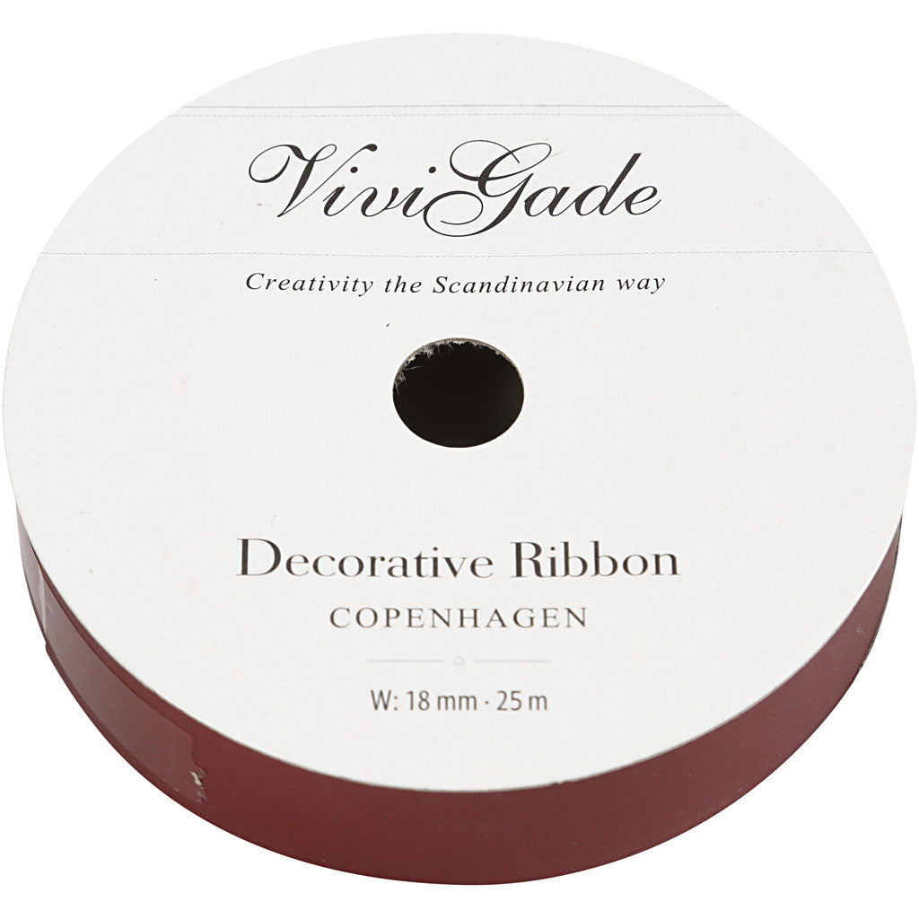 Kräuselband, B 18 mm, Matt, Rot, 25 m/ 1 Rolle [HOB-20020]